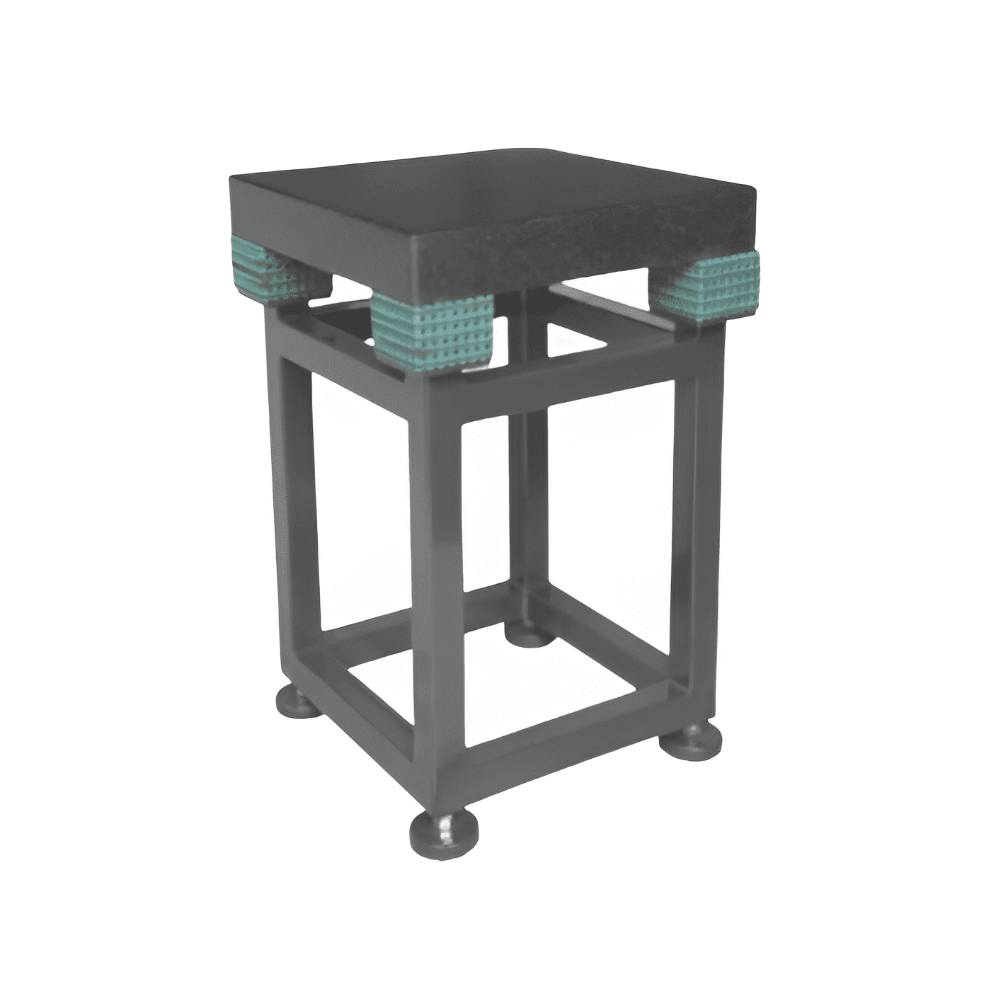 Shock Resistant -Anti-Vibration Table with Elastomeric Mounts